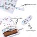 Hbselect 2PC Waterproof Diaper Bag Set | Reusable Zipper Wet Wipes Organizer for Babies & Toddlers | Rainbow Design - Buy Online on GoSupps.com