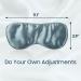 ZOESMIEN 100% Mulberry Silk Sleep Mask with Adjustable Strap - Dusty Blue - Buy Online on GoSupps.com