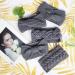 Winter Knitted Headband Women Girls Knit Headband Ladies Chunky Elastic Turban Head Wraps Ear Warmers Crochet Hairbands grey - Buy Online on GoSupps.com