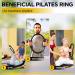 Pilates Ring Circle 14 Inch with Workout Poster - Yoga Fitness Ring for Home Workouts - Buy Online on GoSupps.com