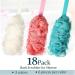 18 Pack Long Handled Loofah Body Scrubber for Shower - Men, Women, Elderly - Nylon Mesh Bath Sponge - Multicolor - Buy Online on GoSupps.com