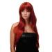 WIG ME UP - Wig red dark copper red long parting sexy long-haired straight Wig 70cm 3111-135