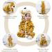 COOKY.D Baby Hooded Rompers | Winter Flannel Jumpsuit Pajamas 18-24 Months - Buy Online on GoSupps.com