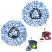 MXZONE Spin Mop Replace Head for Spinning EasyWring Rinse Clean Mop Refill, Mop Head Replacement fit 2 Tank System Mop Bucket, Microfiber, 2 Pack 2pcs 2-Tank Mop Blue
