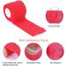 Self-Adhesive Cohesive Wrap Bandage - 12 Pack 1" x 5 Yards Flexible Elastic First Aid Tape for Wrist & Ankle Sprains | Athletic Strong Stretch Tape - Buy Online on GoSupps.com