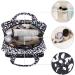 Large Full Size Travel Toiletry Bag: Black Leopard Makeup Organizer for Women - Buy Online on GoSupps.com