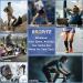 Bropite Zipper Compression Socks - 2 Pairs Open Toe Calf Knee High 15-20mmHg for Walking Running | Large-X-Large | Black/Nude - Buy Online on GoSupps.com