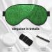 Buy Green Sequin Sparkle Unisex Sleeping Eye Mask - Soft Adjustable Face Mask for Restful Sleep - Buy Online on GoSupps.com