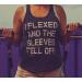 I Flexed and The Sleeves Fell Off Tank Top - Funny Men's Gym Workout Shirt (Medium, Black) - Buy Online on GoSupps.com