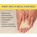 Metatarsal Pads - 2 Pair - 4-Piece Ball of Foot Cushions for Neuroma Pain Relief - Soft Gel Forefoot Pads for Men 5.5-6.5, Women 5-8 (Beige) - Buy Online on GoSupps.com
