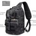 G4Free Tactical Sling Backpack - Large Military Shoulder Bag for Outdoor Sports Camping & Hiking - CP Black - Buy Online on GoSupps.com