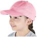 Kids Low Profile Cotton Denim Baseball Cap Hat - Light Pink | UPF 50+ | Ages 6-9 - Buy Online on GoSupps.com