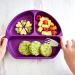Bumkins Silicone Grip Dish Suction Plate - Purple | BPA-Free, Microwave & Dishwasher Safe | Divided Toddler Plate - Buy Online on GoSupps.com