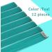 FC SWS 12 Colored Clip-In Hair Extensions - 21 Inch Heat-Resistant Synthetic Hair for Women & Girls - Multi-Colored Turquoise Blue-Green Party Highlights - Buy Online on GoSupps.com