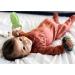 Organic Muslin Bunny Ears Baby Teether with Crinkle Paper and Wooden Teething Ring - Mint Green | Gender Neutral Newborn Teething Toy - Buy Online on GoSupps.com