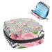 GIAPB Period Bag Sanitary Napkin Storage Bag Period Pouch Travel Makeup Bag Flower and Black Stripes Color4842