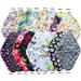14 Inch Charcoal Bamboo Overnight Mama Cloth/Menstrual Pads - Black Lace - Buy Online on GoSupps.com