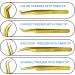 Alishba Beauty Eyelash Extension Tweezers Set - Precision Fiber Tip Japanese Stainless Steel (Gold) - Pack of 4 - Buy Online on GoSupps.com