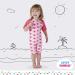 Juicy Bumbles Baby Swimsuit - Short Sleeve Toddler One Piece Swimming Costume (6 Months - 5 Years) - Crab Design - Buy Online on GoSupps.com