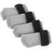 Hemoblo claw covers for cats: scratch protection for cats Breakable mesh cat paw covers Cat claw covers caps for the cat injection fur care bathing 4 pcs 10x9x0.5cm gray