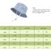 LANGZHEN Baby Girls Sun Protection Hat with Chin Strap - Light Blue Stars, 3-6 Months - Buy Online on GoSupps.com