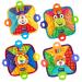 Nuby Teething Blankie Characters - 1 Count, Pack of 2 - Red/Yellow/Green/Orange/Blue - Soft Teething Toy for Babies - Buy Online on GoSupps.com