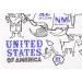 Modern-Twist Waterproof Mark-Mat & Marker Set - Dishwasher Safe US Map Design - Buy Online on GoSupps.com