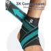 Fitomo Ankle Support - Compression Strap for Plantar Fasciitis & Sprained Ankles | Lateral Stabilizers for Basketball & Running - Blue - Buy Online on GoSupps.com
