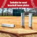 Dunzy Crimped Style Baseball Base Anchors - 6 Pack, Silver | Ground Anchor Set - Buy Online on GoSupps.com