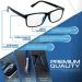Blue Light Blocking Glasses - Anti-Fatigue Computer Gamer Glasses in Black/Blue for Men/Women | Prevent Headaches | 0.0x Magnification - Buy Online on GoSupps.com