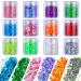 BOSDONTEK 12 boxes glitter for nail face body with brush make-up seilets glitter for nails art eyes lips hair body decoration halloween christmas festival masquerade make-up accessories