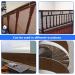 Balcony Safety Net for Child Stairs Banister Guard Mesh 10ft x 2.5ft Deck Railing Protective Net for Baby Kids Toys Pets (Brown) Brown 1 pack - Buy Online on GoSupps.com