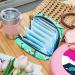 Portable Women's Binding-Storage Bags | Menstrual Cup Pocket & Pads for Teens | Colorful Tree Oil Paintings - Buy Online on GoSupps.com