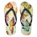 Mnsruu watercolor Art animal butterfly flop flops flop flops sandals home slippers hotel spa bedroom travel m for men women Large multicolored
