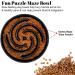 Large Non-Slip Slow Feeder Dog Bowl | Interactive Maze Puzzle for Healthy Eating | Prevents Choking and Bloating | Black - Buy Online on GoSupps.com