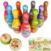 IWUTEFET Kids Dinosaur Bowling Set - Soft Foam 10 Pins and 2 Balls - Educational Indoor/Outdoor Game for Children - Fun Learning and Development Toy - Buy Online on GoSupps.com