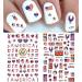 4th of July Patriotic Nail Art Stickers - 8 Sheets Flame, Butterfly, Heart Design | USA Independence Day Self-Adhesive Decals - Buy Online on GoSupps.com