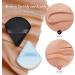 2 Pcs Soft Triangle Velour Makeup Powder Puff Set for Pressed and Loose Powder - Black+Blue - Buy Online on GoSupps.com