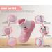Dookeh Baby Girl Pink Soft Sole Sneakers | Non-Slip First Walking Shoes 2-3 Years | Toddler Infant Babygirl Sock Shoes - Buy Online on GoSupps.com