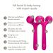 Geske SmartAppGuided Sonic Facial & Body Roller | 4-in-1 Dermaroller Device for Face & Body | Professional Facial Scooter | Defines & Shapes Skin in Magenta - Buy Online on GoSupps.com