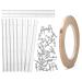 GEWAHEE 6 Layout Block System - Pack of 10 - for Stained Glass Making - Complete with Copper Foil Tape