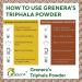 Grenera Organic Triphala Powder 2.2 lb - USDA Organic, Vegan, Kosher Certified | Amalaki, Bibhitaki & Haritaki Fruit Blend - Buy Online on GoSupps.com