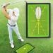 JIMITOP Golf Swing Mat 12 * 17 INCH Widen Divot Board Swing Path for Golf Training Golf Indoor Practice - Green - Buy Online on GoSupps.com
