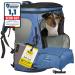 Hiking paw trekking hundred backpack up to 5kg for hiking - size S color blue - premium backpack with height -adjustable carrying system and storage space for luggage - dog carrier bag blue size S