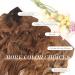 FESHFEN Invisible Wire Hair Extensions - Long Wavy 16 Brown Blonde Synthetic Hair Piece with Adjustable Transparent Wire and 2 Secure Clips for Women - Buy Online on GoSupps.com