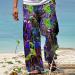 Men's Wide Leg Casual Pants | Loose Fit Lightweight Elastic Waist | Summer Beach Yoga Trousers - 3XL - Buy Online on GoSupps.com