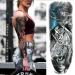 Large War Soldier Temporary Tattoo Sleeves - Patriotic Warrior Full Arm Sleeves for Men and Women - 6-Sheet Set - Buy Online on GoSupps.com