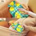 NAANLE Lemon Pattern Hot Water Bottle - 1L Transparent Design for Pain Relief & Bed Warmer | Handheld Heat & Cold Therapy - Buy Online on GoSupps.com