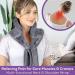 XL Gray Microwave Heating Pad - Back Pain Relief with 71 Ties, Moist Heat Wrap for Neck, Shoulders, Cramps - Microwavable Flaxseed Rice Pack - Buy Online on GoSupps.com