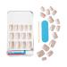 KISS Gel Fantasy Magnetic Gel Nails - Dignity Blue Short & Square | Waterproof, Chip & Smudge Proof | Easy Application | Includes Mini File | 28 Count - Buy Online on GoSupps.com